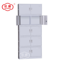 Space saving 10 door gym metal locker storage cabinet